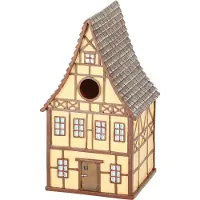 Esschert Design Vogelhuisje Vakwerkhuis - Geel- Nestkastje - - Geel - 37000601