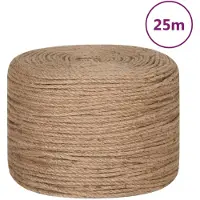vidaXL Jute Touw 1 mm Naturel 100% Tossa jute