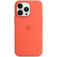 Apple Silicone Backcover MagSafe voor de iPhone 13 Pro - Nectarine