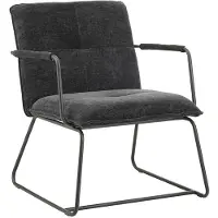 Dimehouse Fauteuil Hailey beige chenille | textiel zwart 68x65x80x68 cm fauteuils | NADUVI