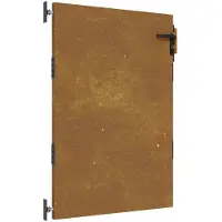 vidaXL Poort 85x125 cm cortenstaal