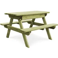 vidaXL Picknicktafel met banken FSC geïmpregneerd grenenhout