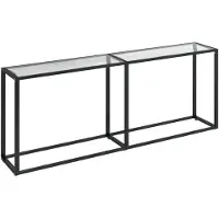 vidaXL Wandtafel 200x35x75,5 cm gehard glas transparant