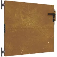 vidaXL Poort 85x100 cm cortenstaal