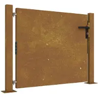 vidaXL Poort 100x75 cm cortenstaal