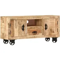 vidaXL TV-kast, ruw mangohout, 110x30x50 cm
