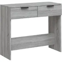 vidaXL Wandtafel 90x36x75 cm bewerkt hout grijs sonoma eikenkleurig