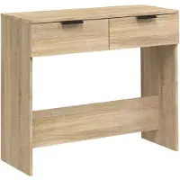 vidaXL Wandtafel 90x36x75 cm bewerkt hout sonoma eikenkleurig