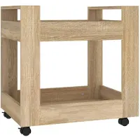 vidaXL Bureaukastje 60x45x60 cm bewerkt hout sonama eikenkleurig