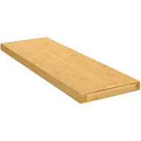 vidaXL Wandschap 60x20x2,5 cm bamboe