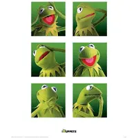 Pyramid Kunstdruk The Muppets Kermit Boxes 30x40cm
