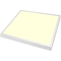 Velvalux LED Paneel 60x60 - Velvalux Lumis - Warm Wit 3000K - 36W - Opbouw - Vierkant - Wit - Flikkervrij