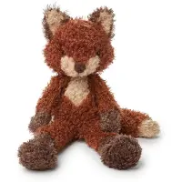 Bunnies By The Bay Foxy de Vos Knuffel - Knuffeldier - Geborduurde details - 35 cm - Bruin