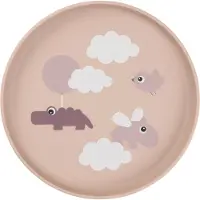 Done by Deer - Foodie plate Happy clouds - Powder - Ø20 x H 2 cm