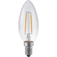 SPL E14 kaarslamp 1.5W Flame Helder Dimbaar