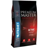 Nutrivet - Premium Master Active - Volwaardig hondenvoer voor actieve volwassen honden - Kip & Rijst - 15 kg