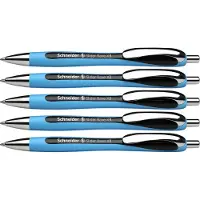 Schneider Schreibgeräte Balpen Slider Rave, zwart, 5 stuks