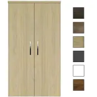 Sanicare kolomkast met chromen greep 67x160x32cm truffel