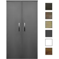 Sanicare kolomkast met chromen greep 67x160x32cm antraciet