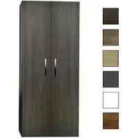 Sanicare kolomkast met chromen greep 67x160x32cm schots-eiken