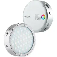 Godox R1 RGB Round Head LED-lamp Zilver + AK-R1 Kit