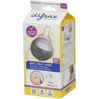 Difrax Zuigfles S Wide Wit 1D 200 ml Flesjes