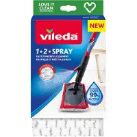 Vileda 1.2.Spray Vervanging - Microvezelpad voor 12 Spray systeem - 1 Stuk
