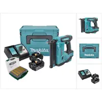 Makita DBN 500 RTJ Accu-opsteekspijkermachine 18 V 15-50 mm + 2x accu 5,0 Ah + lader + Makpac + J-Box