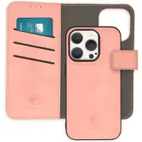 IMoshion Uitneembare 2-in-1 Luxe Bookcase voor de Apple iPhone 15 Pro - Roze