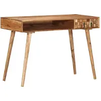 vidaXL Schrijftafel 110x50x76 cm massief acaciahout