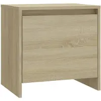 vidaXL Nachtkastje 45x34x44,5 cm bewerkt hout sonoma eikenkleurig