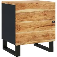 vidaXL Nachtkastje 40x33x46 cm massief acaciahout