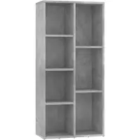 vidaXL Boekenkast 50x25x106 cm bewerkt hout betongrijs