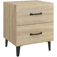 vidaXL Nachtkastje 40x35x47,5 cm sonoma eikenkleurig