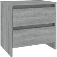 vidaXL Nachtkastje 45x34,5x44,5cm bewerkt hout grijs sonoma eikenkleur