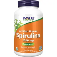 Now Spirulina 1000 mg Organic (240 Tabletten) - kruiden-en-planten, spirulina - spirulina - spirulina