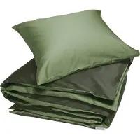 Yumeko Dekbedovertrek set Katoen Satijn 140x220 Groen - Eco, Bio & Fairtrade