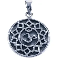 MOOYE ® - Collectie Zilveren Chakra Kruin ketting hanger