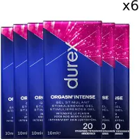 Durex Glijmiddel Orgasm Intense - Stimulerende Gel 10ml - 6 x 10ml - Voordeelverpakking