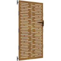 vidaXL Poort 85x175 cm vierkant cortenstaal