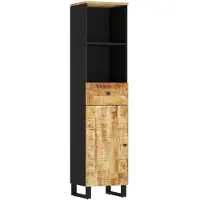 vidaXL Badkamerkast 38x33x160 cm massief mangohout