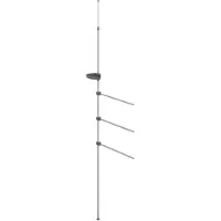 vidaXL Handdoekenrek 47x280 cm aluminium