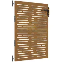 vidaXL Poort 85x150 cm vierkant cortenstaal