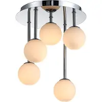 LINDBY Plafondlamp , Chrissy, dimbare, Metallic, Woonkamer, Metaal, Modern