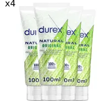 Durex Glijmiddel Natural - 100% natuurlijk - 100 ml x4