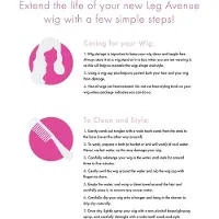 Leg avenue Frankie bouffant pruik. O/S ZWART/WIT