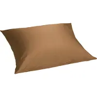 Yumeko Kussensloop Katoensatijn 50x60 Bruin - Eco, Bio & Fairtrade