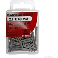Deltafix Draadnagels Verlopen Kop 2.1x40 mm RVS 110 Gr.