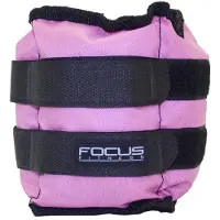 Focus fitness Pols-/enkelgewicht - - 2 x 2,5 kg - Roze