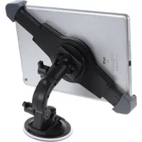 Peachy Universele Tablethouder met Zuignap auto iPad 7-12 inch - Zwart